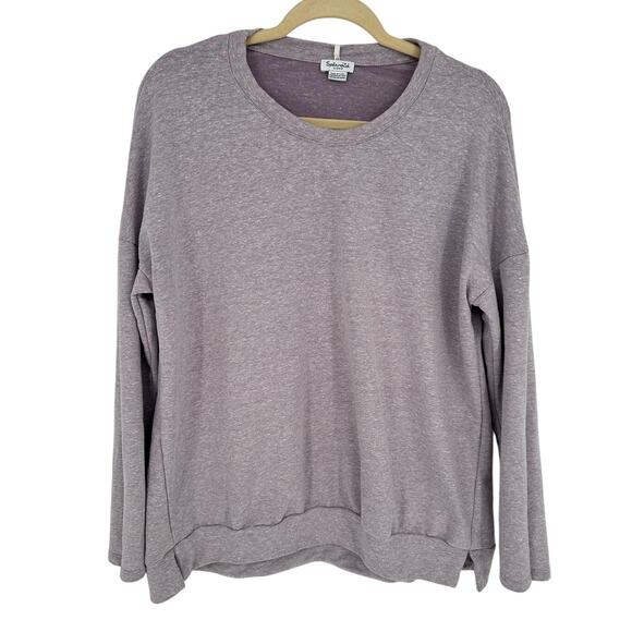 Splendid Long Sleeve Sweatshirt Lavender Purple Crew Neck Loungewear Size S - Picture 1 of 11